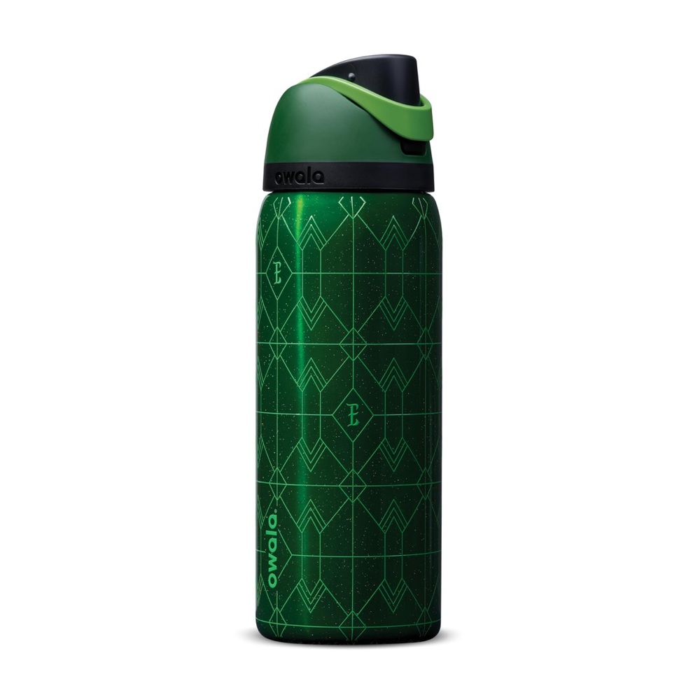 Wicked Owala Insulated Water Bottle - Green Geo Design